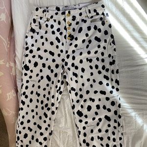House of Sunny Dalmatian Pants